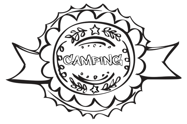 Little Book of Camping Accomplishment Badge for Coloring