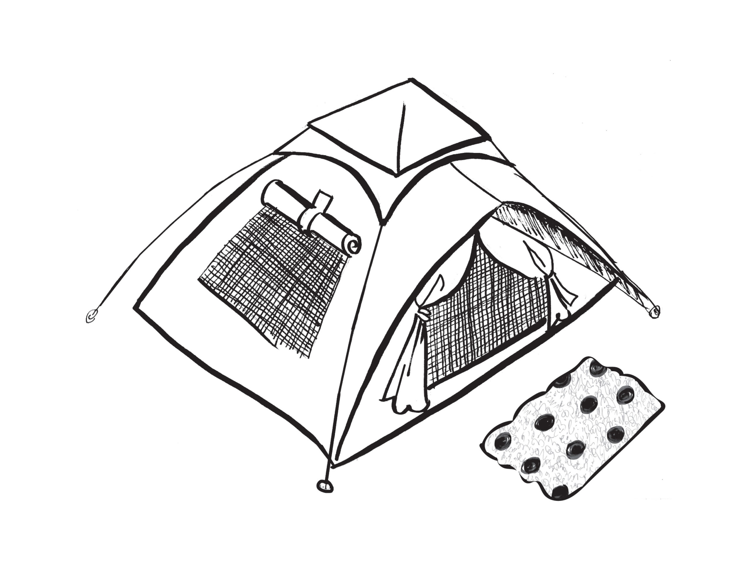 Illustration of a tent