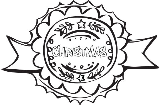 The Little Book of Christmas Coloring Badge