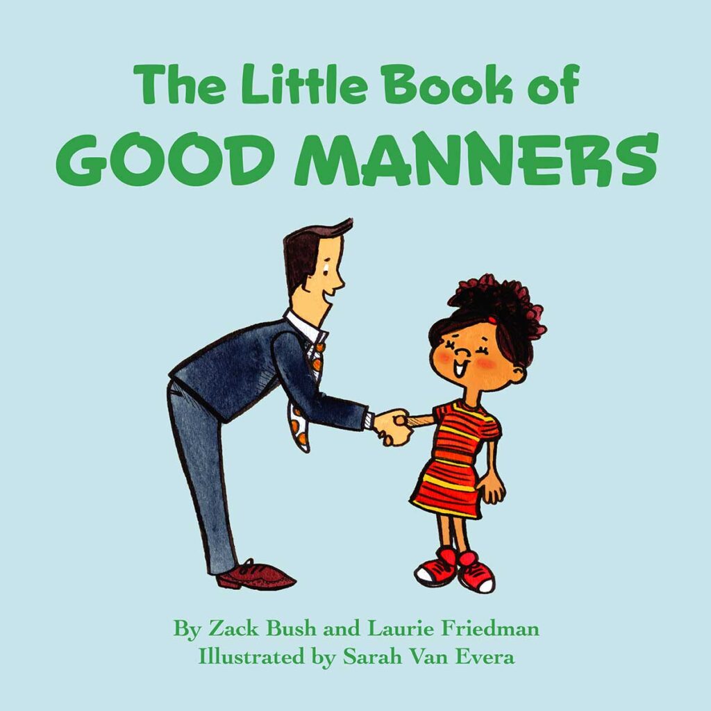 The Little Book of Good Manners cover artwork man shaking girls hand