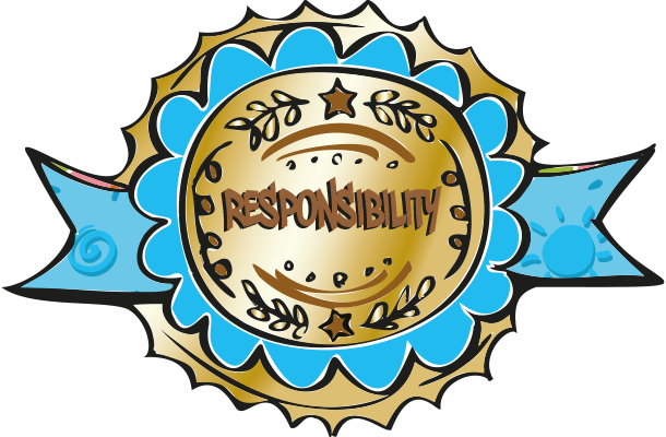 The Little Book of Responsibility Coloring Badge
