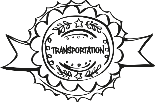 The Little Book of Transportation Coloring Badge