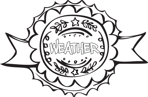 The Little Book of Weather Coloring Badge